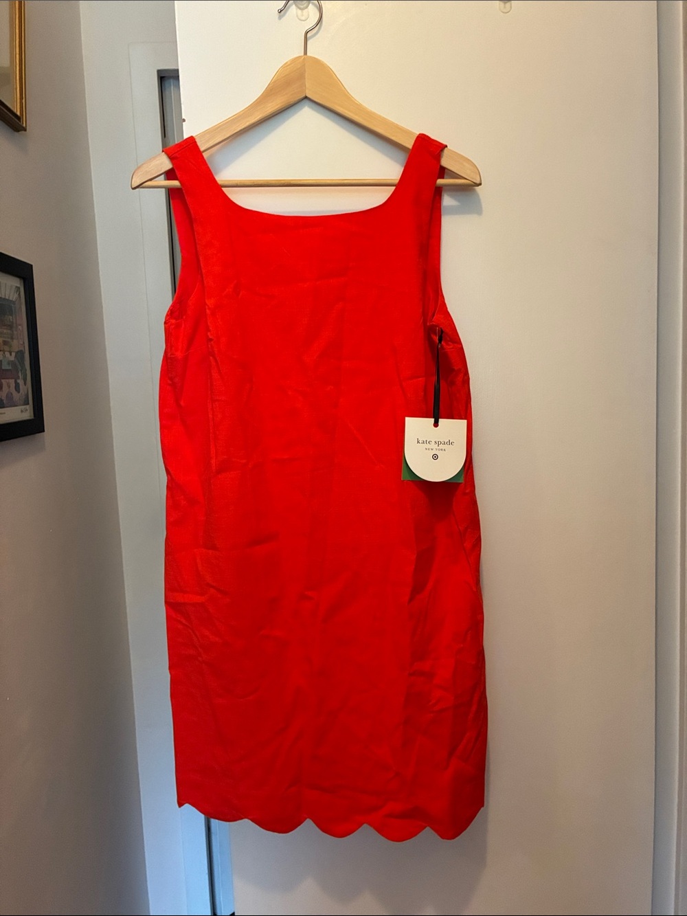 kate spade for Target NWT Red Sleeveless Scallop Hem Mini Dress